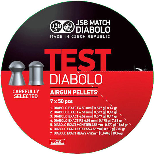 Βληματα Jsb Exact Test 4.5mm 7χ50