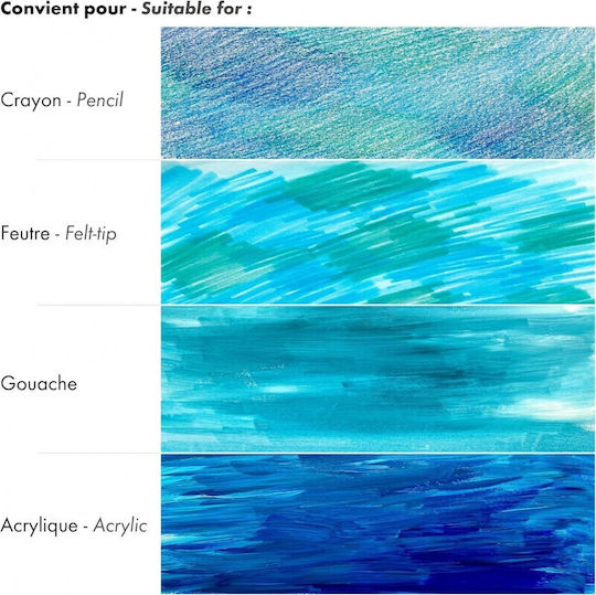 Clairefontaine Μπλοκ Σχεδίου A4 21x29.7cm 4τμχ