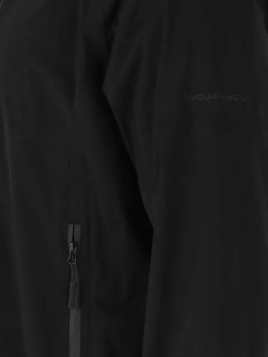 Athletic Jacket Waterproof and Windproof Black
