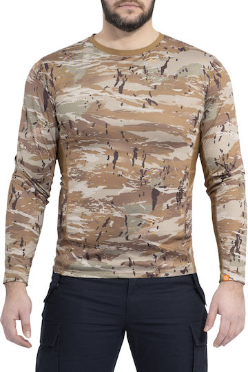 Pentagon Long Sleeve Blouse Military Greek Army Apollo In Khaki Colour Tac-Fresh Long Shirt Camo K11012-56