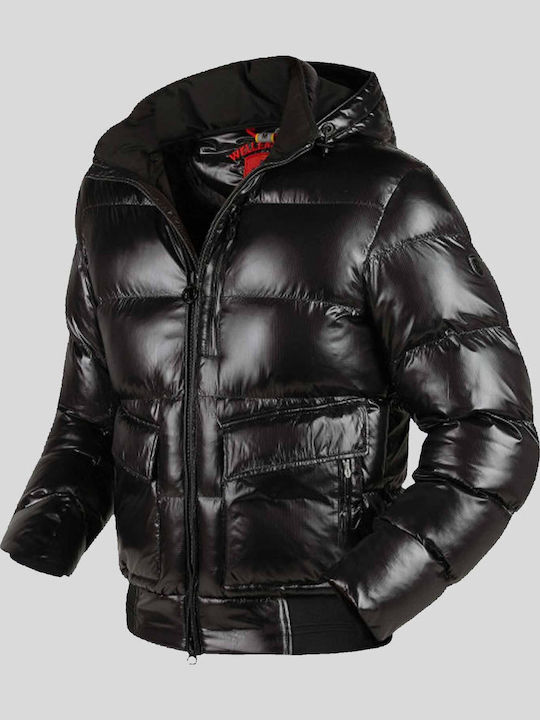 Μπουφάν Puffer Αδιάβροχο και Αντιανεμικό Black