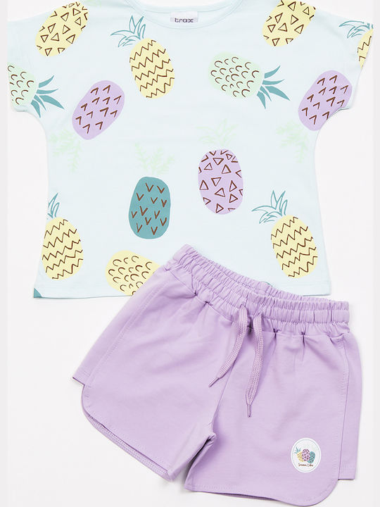 Trax Kids Clothing Set with Shorts Light Blue 2 Pieces