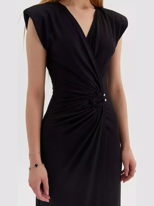 Summer Maxi Dress for Wedding - Christening Black