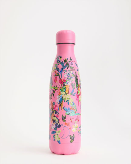 Chilly's Original Series Tropical Μπουκάλι Θερμός Ανοξείδωτο BPA Free 500ml TROPICAL MACAW MADNESS