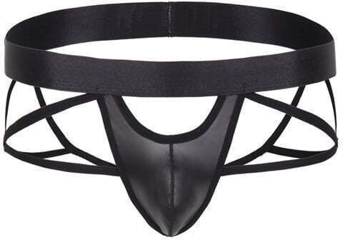Black Men's Mesh Faux Panties Underwear