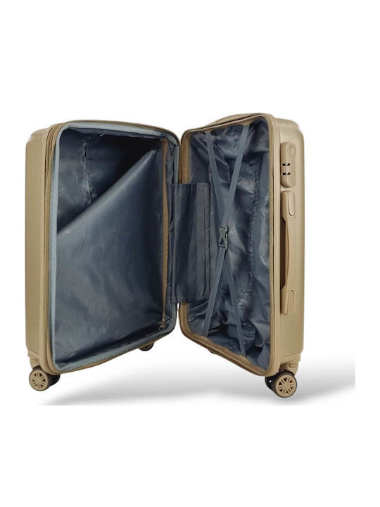 Roza Rz63c *combo* Hard Cabin Suitcase 55x40x20 +5cm Expansion & Travel Backpack 40x30x20 Gold
