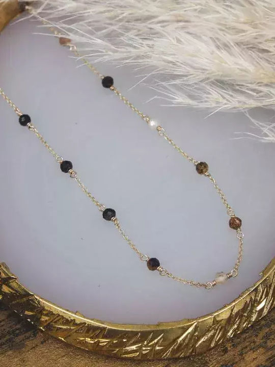 Gold Necklace 9K Brown