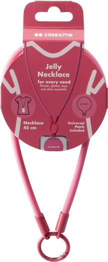 Sbs Silicone Neck Strap For Smartphones Pink