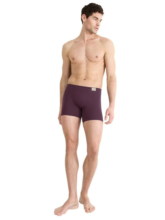 Herren Boxershorts Burgundisch 2Packung