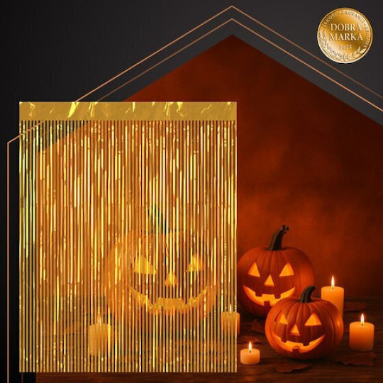 Ruhhy Decorative Curtain 2x1m Gold 26173 18453-0