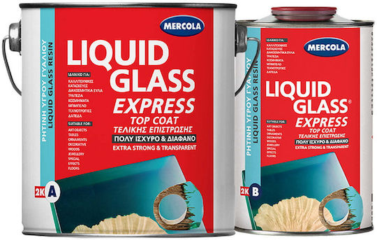 Mercola Liquid Glass Express Ρητίνη Δύο Συστατικών UV Resistant 285gr