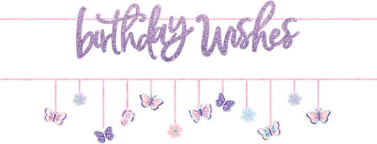 Amscan Hängendes Ornament für Party Schmetterlinge 6 Stück 61 cm