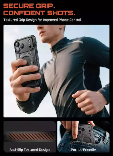 Supcase Ub Grip Mag Back Cover Silicone / Plastic Gray (iPhone 17 Pro Max)