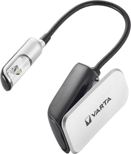 Varta LED-Buchlicht mit Klemme Schwarz
