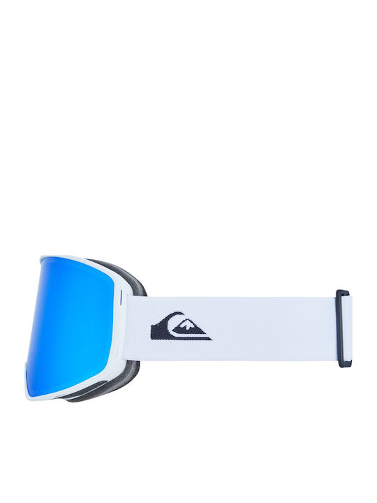 Quiksilver Storm Ски & Сноуборд Маска Детска Бял с Леща в Цвят Син