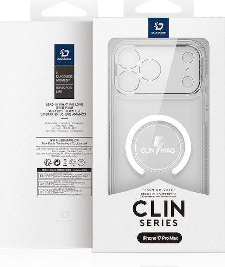 Dux Ducis Clin Mag Задна корица Силикон Прозрачен (iPhone 17 Pro Max)