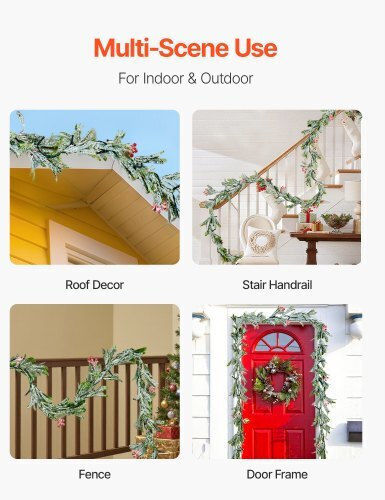 Vevor Lighted Christmas Garland 1pc