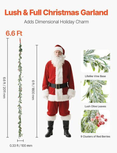 Vevor Lighted Christmas Garland 1pc
