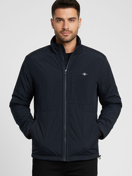 Men's Fleece Cardigan Evening Blue
