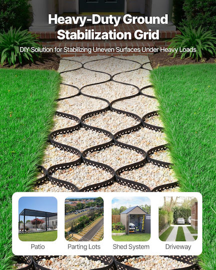 Vevor Ground Grid 3-inch Deep Geocell Grid 24.93x9.52ft 7600x2900mm Gravel