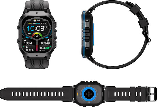 Oukitel BT20 Smartwatch (Μαύρο / Μπλε)