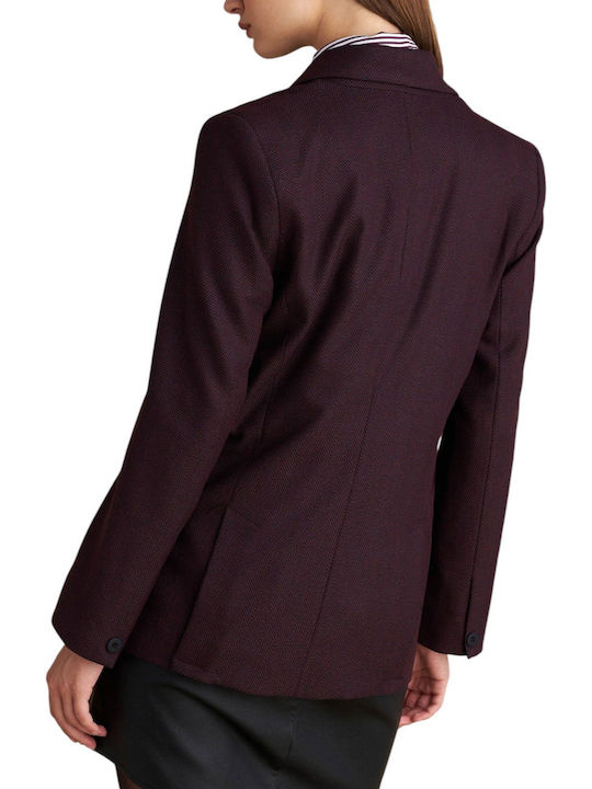 attrattivo Blazer pentru femei Sacou Bordeaux