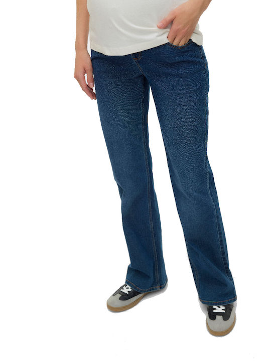 Maternity Flared Jeans Navy Blue 20022340 Mamalicious