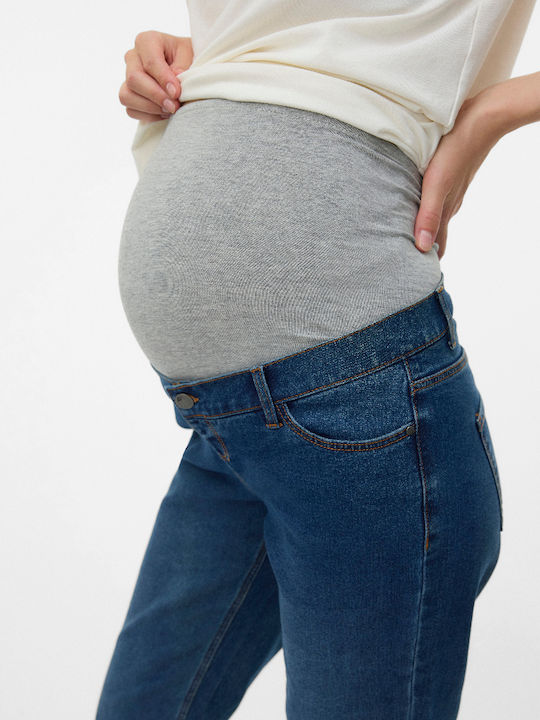 Maternity Flared Jeans Navy Blue 20022340 Mamalicious