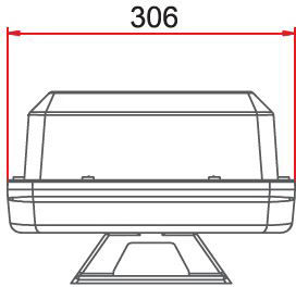 Mars Tech Φάρος Αυτοκινήτου 12V Αδιάβροχος 300cm με Πορτοκαλί Φωτισμό