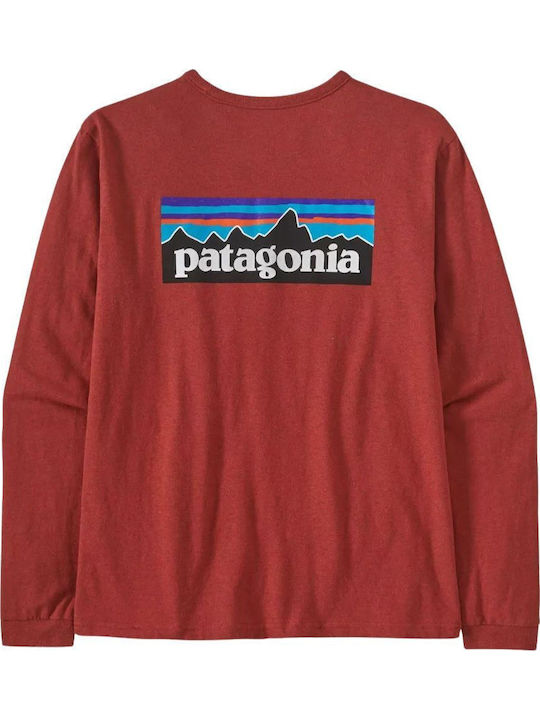 Damen Bluse Langärmelig Potters Red