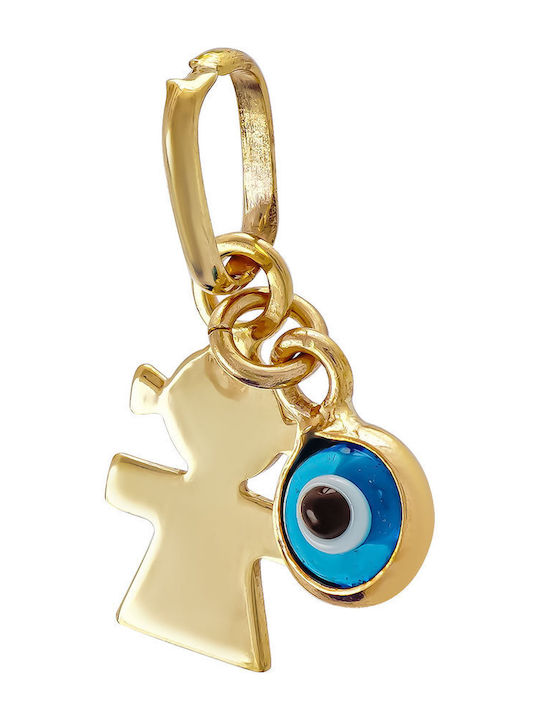 Kiriakos Gofas Kids Pendant Family Theme in 14K Gold