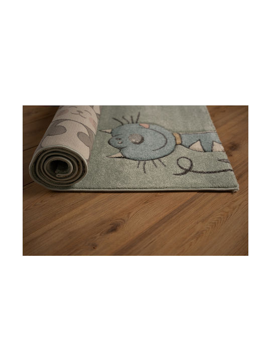 Tzikas Carpets 76777-240 Παιδικό Χαλί Αυτοκινητόδρομος Γκρι 160x230cm