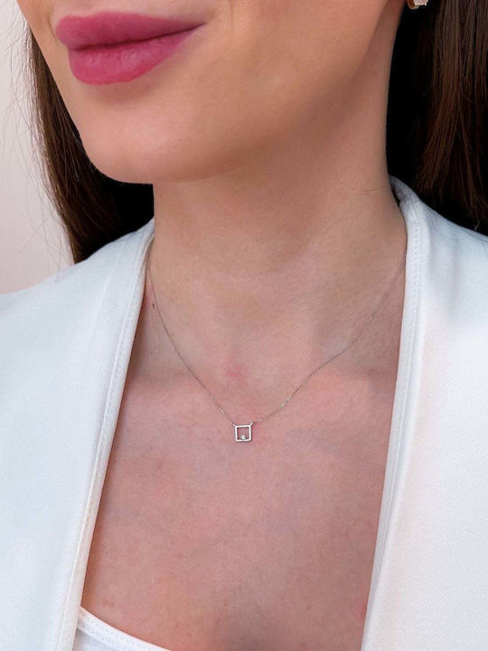 Sorelly Halskette aus Weißgold 14K mit Diamant
