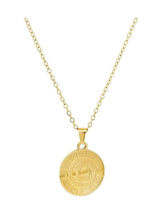 Sorelly Charm Semn zodiacal din Placat cu aur Oțel