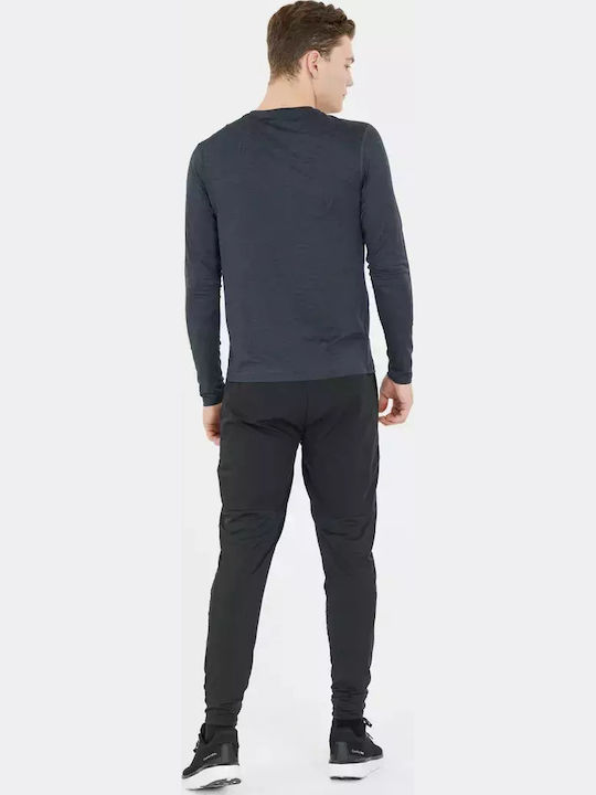 Αθλητικό T-shirt Black Melange
