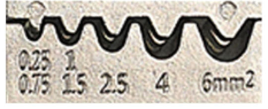 FSE VSD-6D Πρέσα Ακροδεκτών Διατομής 0.25 - 6mm²