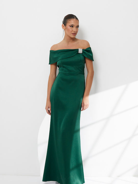 Maxi Dress for Wedding / Baptism Green