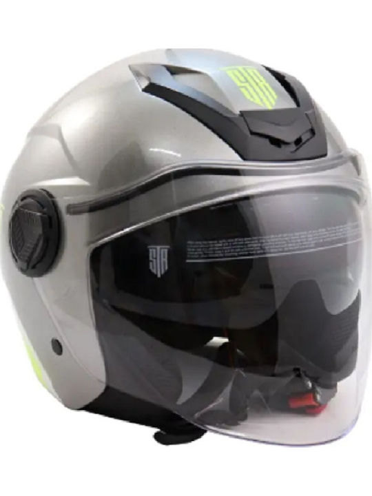 STR Strike Motorcycle Helmet Jet ECE 22.06 with Sun Visor