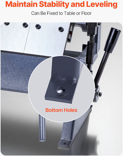 Vevor Sheet Metal Brake 12 In 305 Mm Bending Width Box Pan Brake 0-135° 20 Ga Sheet Metal Bending Brake 5 Fingers