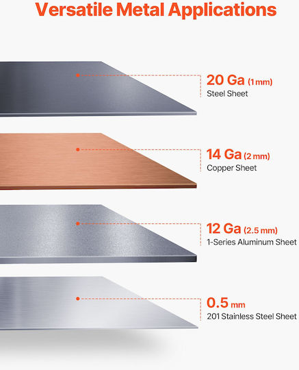 Vevor Sheet Metal Brake 12 In 305 Mm Bending Width Box Pan Brake 0-135° 20 Ga Sheet Metal Bending Brake 5 Fingers