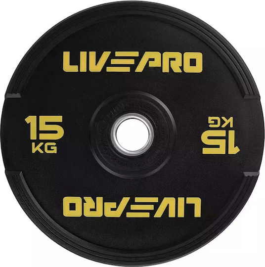 Live Pro Комплект Дискове Гумен 1 x 15кг Φ50мм