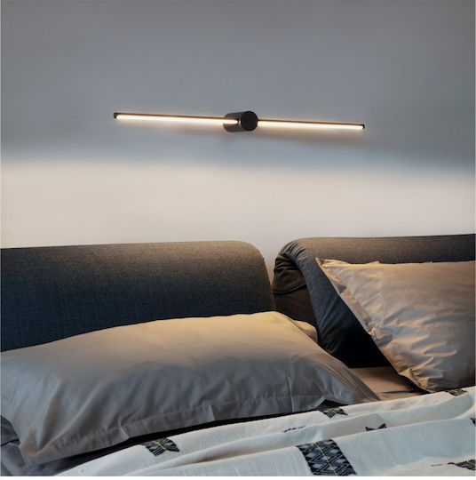 Ideal Lux Modern Lamp Bathroom with Integrated LED and Warm White Light Black 115x11x5.5cm