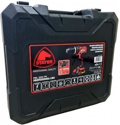 Stayer PBL 2022 PK Percussive Drill Driver Battery 18V 2x2Ah