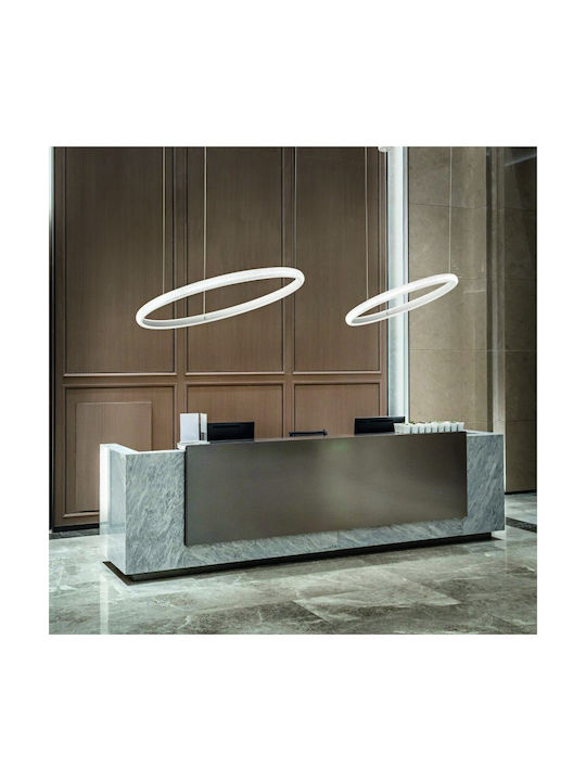 Ideal Lux Lustră Roz cu cristale 60x60x218cm.