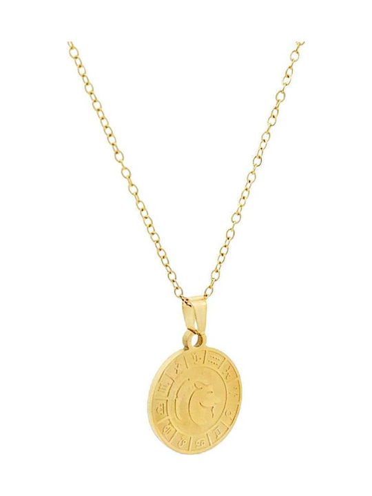 Sorelly Charm Semn zodiacal din Placat cu aur Oțel