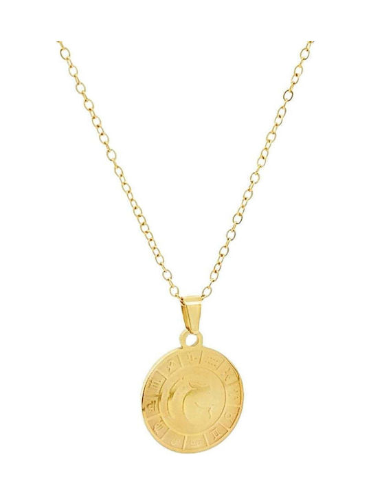 Sorelly Charm Semn zodiacal din Placat cu aur Oțel