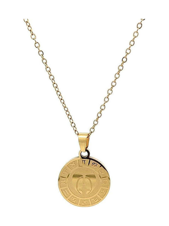 Sorelly Charm Semn zodiacal din Placat cu aur Oțel