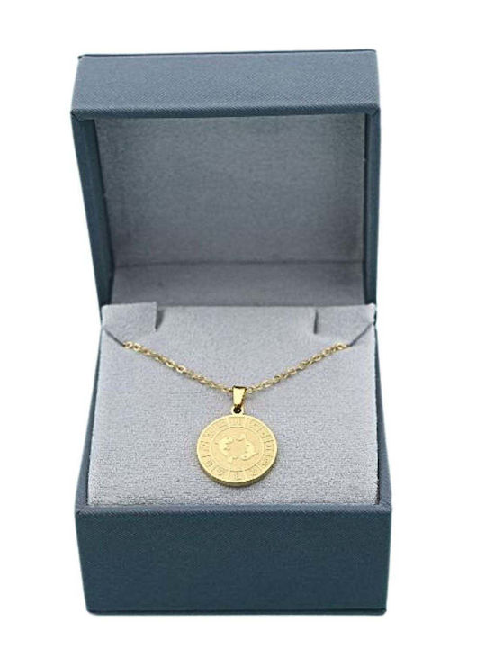 Sorelly Charm Semn zodiacal din Placat cu aur Oțel