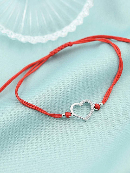 Sorelly Damen Armband mit Design Herz aus Silber