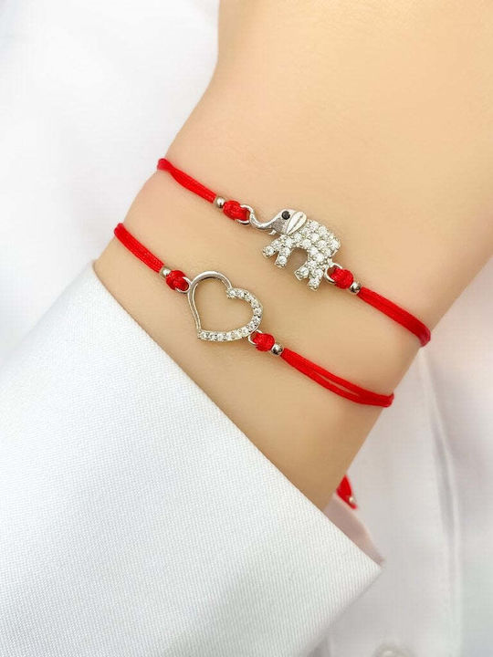 Sorelly Damen Armband mit Design Herz aus Silber